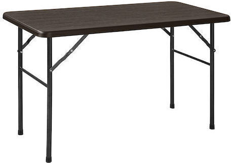 Single-Panel Table 122*61*74cm Wood Effect 3.6cm Wenge Shade