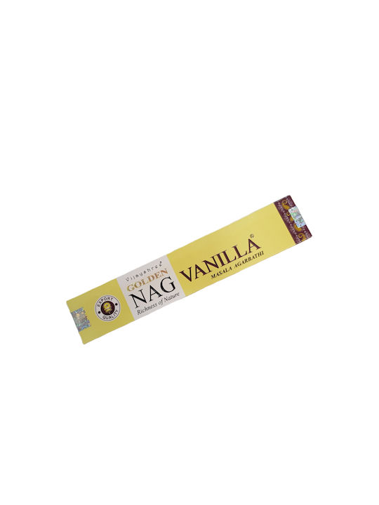 Στικ Vijayshree Golden Nag Vanilla Incense Sticks 15 Τεμάχια