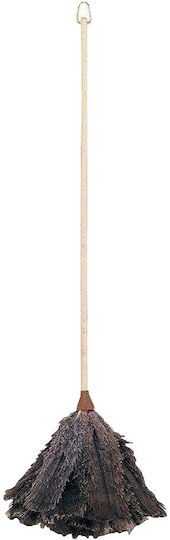 Wooden Duster Natural Feather 9 × 8 × 74 Cm 12 Pieces