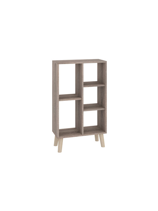 Βιβλιοθήκη Polka-11 Σταχτί 54,80x25x93,50
