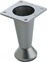 Aluminium Möbel Bein Nikel Matt Höhe 8cm