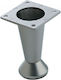 Aluminium Möbel Bein Nikel Matt Höhe 8cm