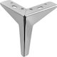 Jgs S.a Km060 Metallic Corner Furniture Leg Nickel Height 13.5cm