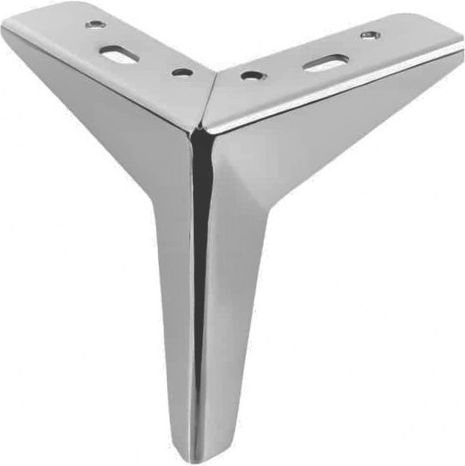 Jgs S.a Km060 Metallic Corner Furniture Leg Nickel Height 13.5cm