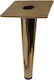 Jgs S.a To-206 Metallic Cylindrical Slanted Furniture Leg Gold Nickel Height 15cm