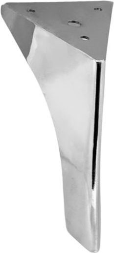 Jgs S.a Ch0118 Μεταλλικό Πόδι Λοξό Νίκελ Ύψος 14,5cm