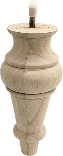 Jgs S.a 8912 Ξύλινο Πόδι Επίπλου Καμπυλωτό Ύψος 23cm