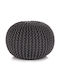 Pouf Knitted Fabric 35x50 Joli 017.033 Black