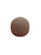 Pouf Σκαμπο Πουφ Jgs S.a Hk-3 Pouf Καφέ Stool-015 45x45cm