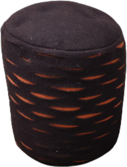 Pouf Σκαμπο Πουφ Jgs S.a Καφέ Πορτοκαλί Kom 11 Pouf Stool-072 35x35x45cm