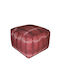 Pouf Stool Bean Bag Chairs & Poofs Jgs S.a Red Ronaldo Stool-261 55x55x35cm