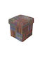 Pouf Hocker Πουφ Jgs S.a Mehrfarbiger Aufbewahrungsraum Silk Lane Sitzsäcke-162 45x45x45cm