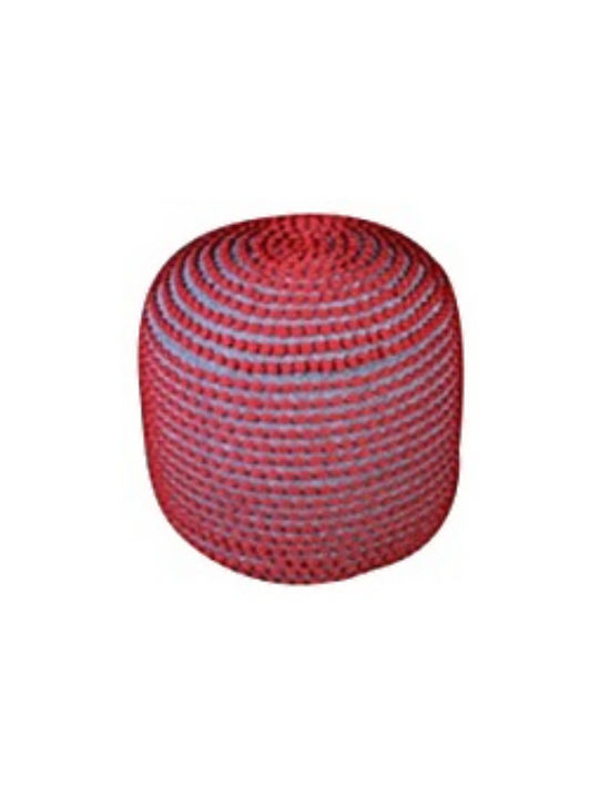 Pouf Stool Bean Bag Chairs & Poofs Jgs S.a Dark Anthracite Red Roccoco Stool-332 50x50x40cm
