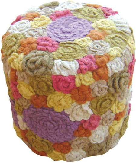 Pouf Stool Bean Bag Chairs & Poofs Jgs S.a Pink Ivory Purple Hk-47 Round Stool Stool-206 50x50x50cm