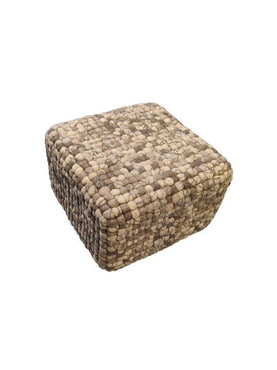 Pouf Σκαμπο Πουφ Jgs S.a Natural Balls Rug 5 Stool-075 45x45x30cm