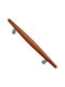 Wooden Italian Furniture Handle Eureka 5501-128-cil1 Zamak Cherry Dimension 12.8cm
