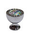 Crystal Handmade Italian Furniture Knob Omp Porro 11421-oro1 Dia 27 Chrome Glossy Mourano