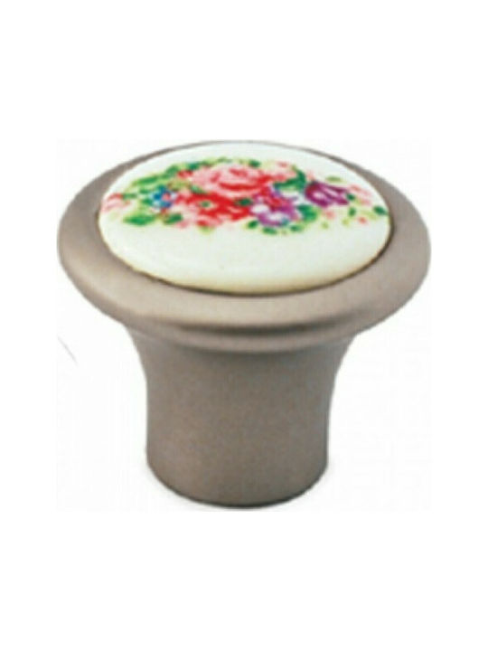 Buton Mobilier 32 Mm Convex 493-32 Satin Nichel Limoges