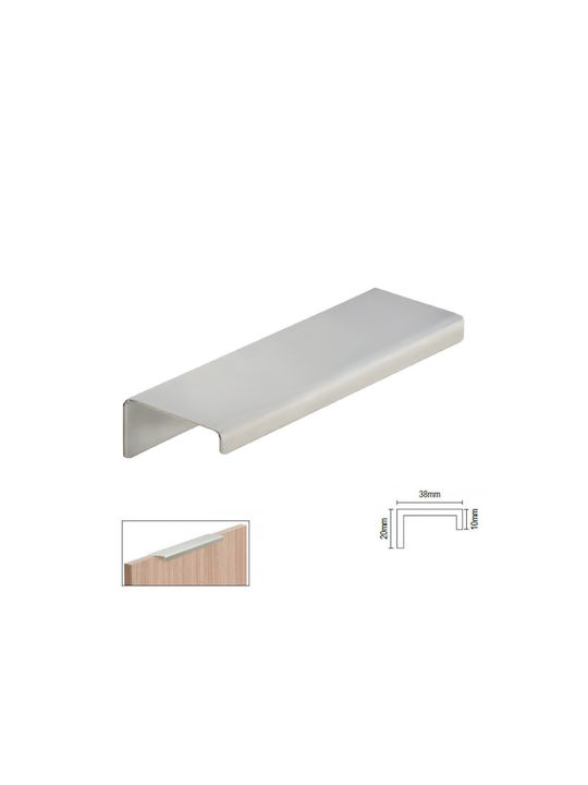 Möbelgriff Aluminium Viometale 78 Nickel Matt 1...