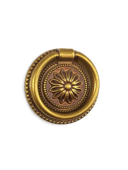 Furniture Knob Hanging Besana 1188 Gold Patina Avo Φ32mm