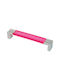 Möbelgriff Marm Fuchsie Magenta Basis Nickelmatt 128mm