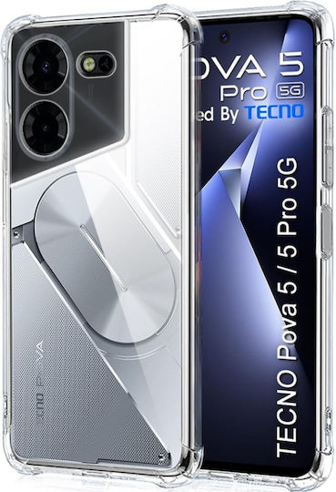Back Cover Σιλικόνης Διάφανο (Realme 5 Pro)