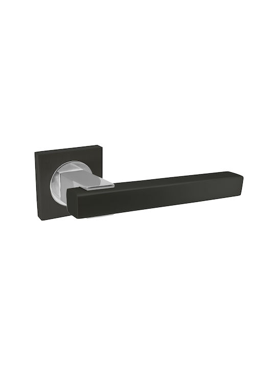 Buton Ușă 242 Perfect Mat Negru Stânga Bucată U...