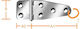 Vormann Stainless Steel Hinge 80 X 30 X 37 X 1.5mm