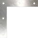 Eckregal Flach Metallisch 5 Löcher 100mm