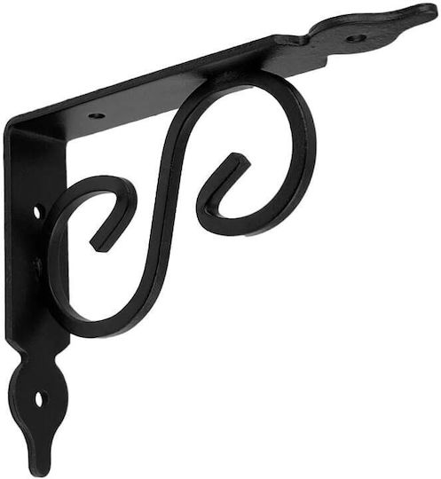 Eckregal Rei 1477 Schwarz Geschmiedet 25 cm