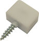 White Screw-On Shelf Pads 100pcs 21919