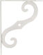 Decorative Ironwork Corner Shelf 150x200 White