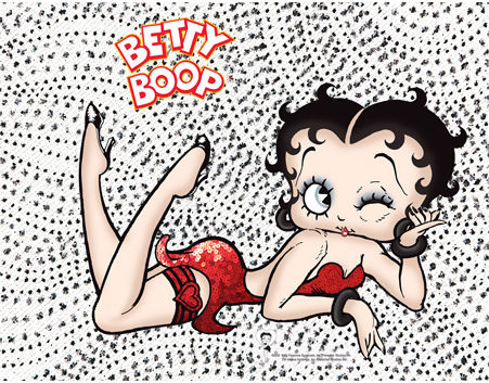 Kardasis Zaharosată Placă Sugar Paper Betty Boop Călărește Ochiul