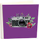 My Album Vintage Purple Leather Collection Album Rice Paper 30x30cm Storage Box 100 Pages