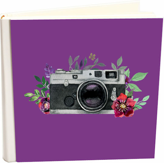 My Album Vintage Purple Leather Collection Album Rice Paper 30x30cm Storage Box 100 Pages