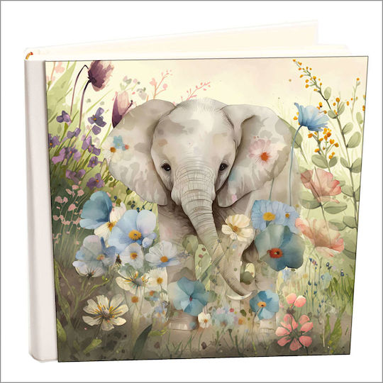 Албум Библиотечно Дерматинен My Album Love Elephant Албум с папка с корици 30x30см Кутия Албум 80 страници