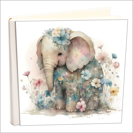 Албум Библиотека Дерматински My Album Love Elephant Албум с папка с корици 30x30см Кутия Албум 60 страници