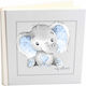 My Album Elephant Light Blue Photo Album with Rice Paper 30x30cm Box Album 60 Pages