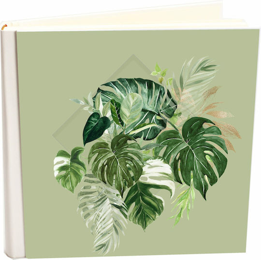 Άλμπουμ Δερματίνης My Album Boho Style Monstera 2 Ριζόχαρτο 30x30cm Κουτί Άλμπουμ 60 Σελίδες