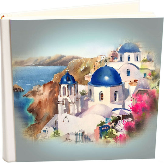 Fotoalbum My Album Santorini Boho Style mit Reispapier 30x30cm Album mit 60 Seiten