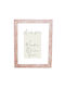 Wooden Wall Photo Frame Puzzle Poster White Brushstrokes Tile Pink Glass Acrylic K270/34 Photo 60cmx80cm