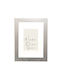 Wooden Wall Photo Frame Photo Puzzle Poster Silver Matte Brush Acrylic Glass K1061/2 Photo 70cmx100cm