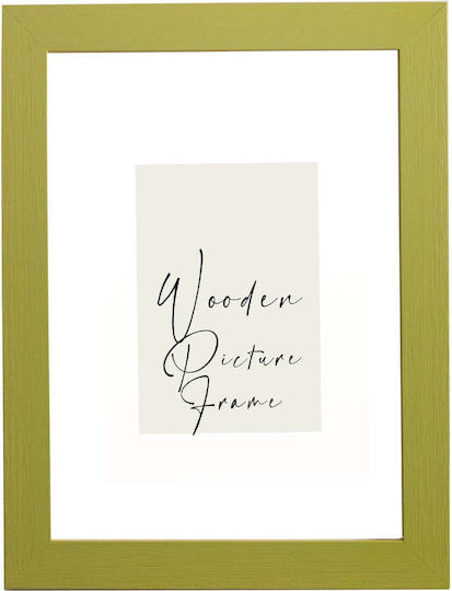 Wooden Wall Picture Frame Light Green Embossed Wood Grain Acrylic Glass K29-38 Photo 60cmx80cm