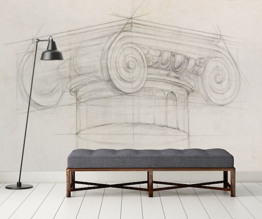 Fototapete Wand Architektonischer Pfeiler Selbstklebend Vinyl 135x270 cm