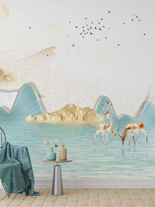 Φωτοταπετσαρία Τοίχου Golden Horizon Ανάγλυφη 450x270 Cm