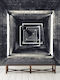 Backlit Photo Wallpaper Wall Tunnel Embossed 300x270 Cm