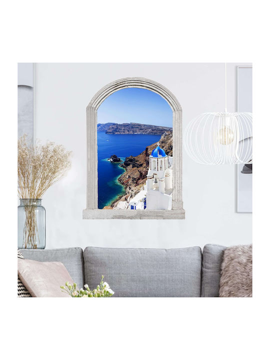 3D Wall Sticker Enchanting Santorini 75x100cm