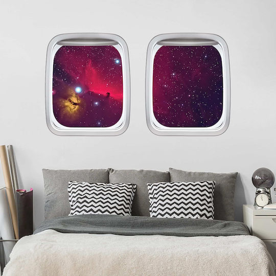 3D Wall Sticker Colorful Galaxy 60x95cm