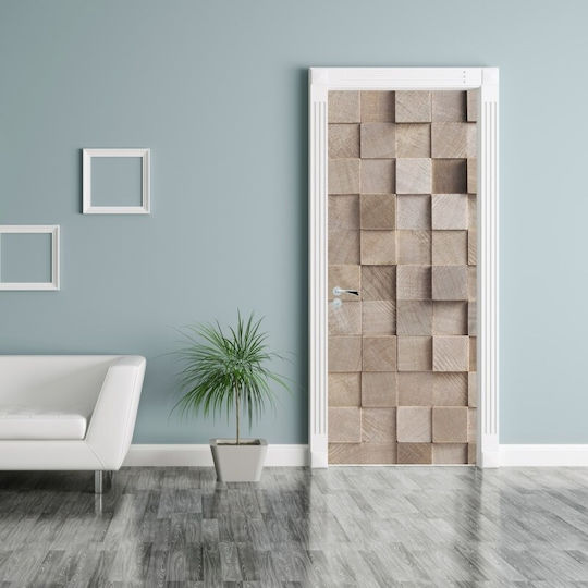 Аυτοκόλλητο Врата 3D Wood Art 70x210см