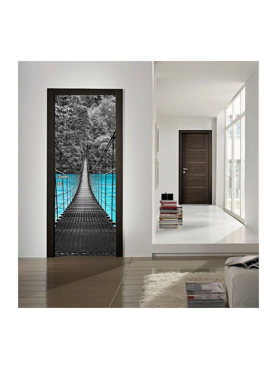 Door Sticker Walking To Snowy Forest 70x210cm